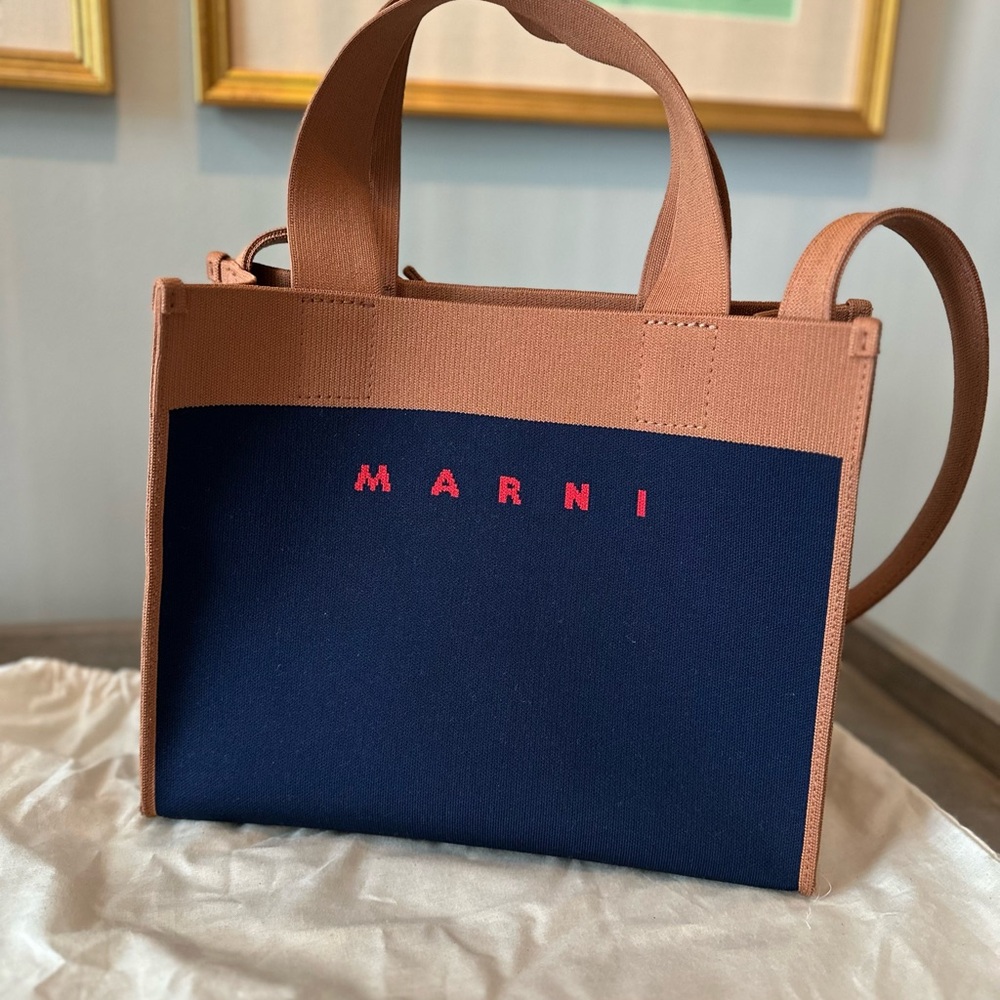 Marni Jacquard Small Tote Bag